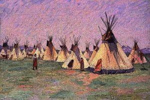 Tepees on the Prairie 1902