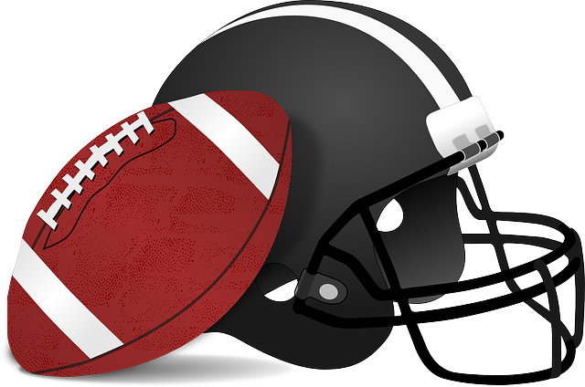 American-Football-Helmet-and-Ball