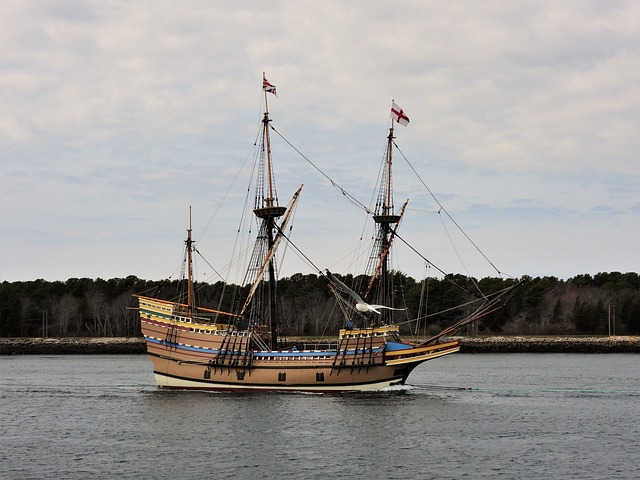 The-Pilgrims-Mayflower-Ship-Plymouth-American-History