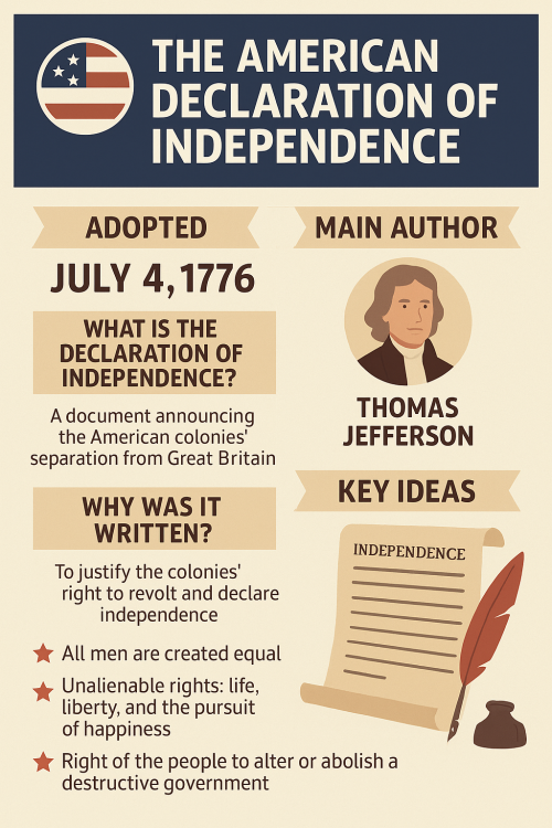 Declaration of Independence' American History 1776